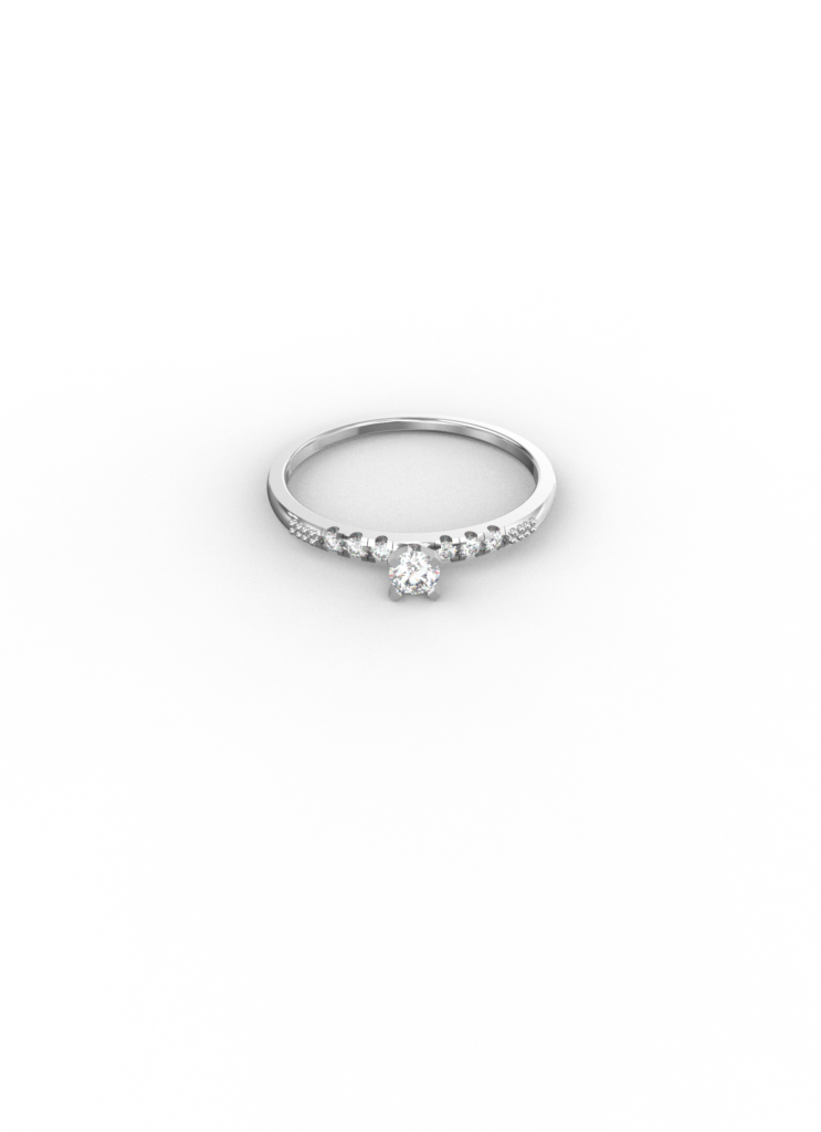 Eternal Halo Drop Diamond Ring